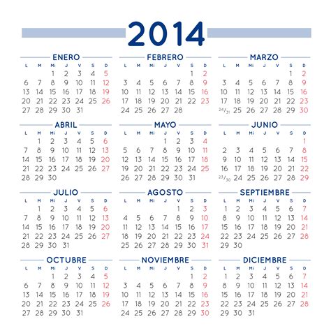 calendario 2014 - calendario para imprimir